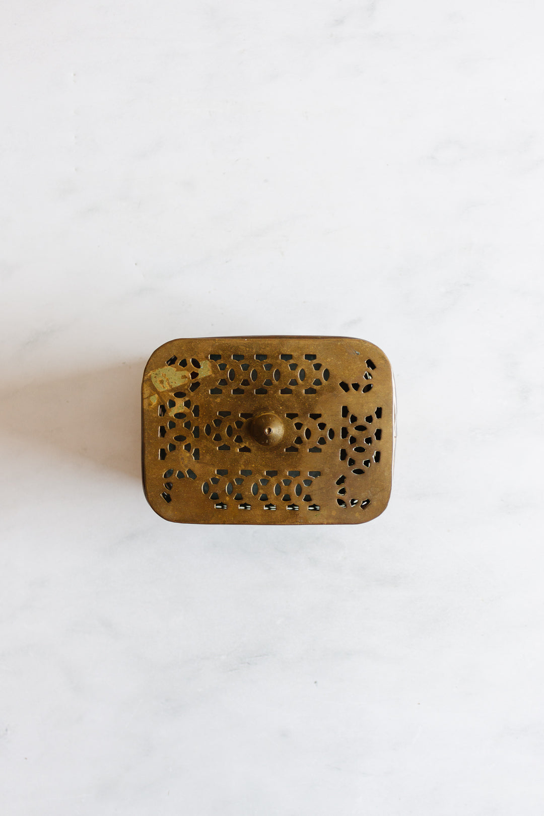 vintage french brass keepsake box