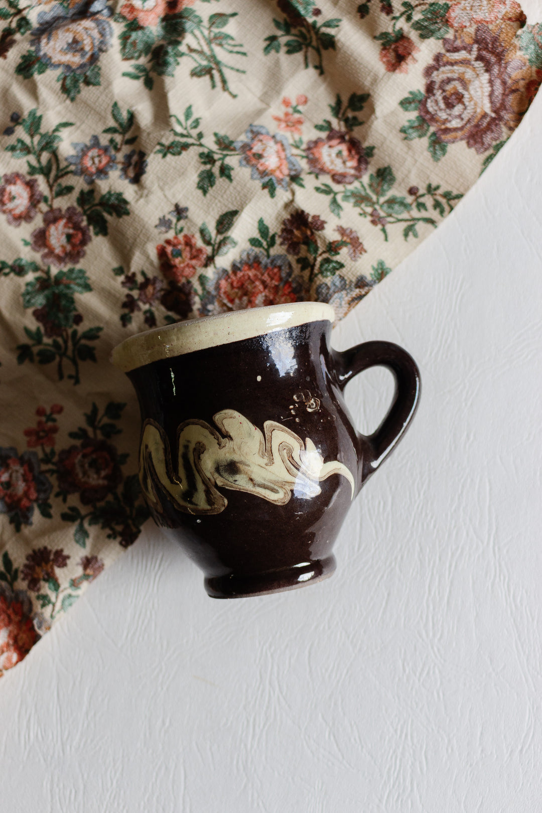 antique french dieulefit petit pitcher