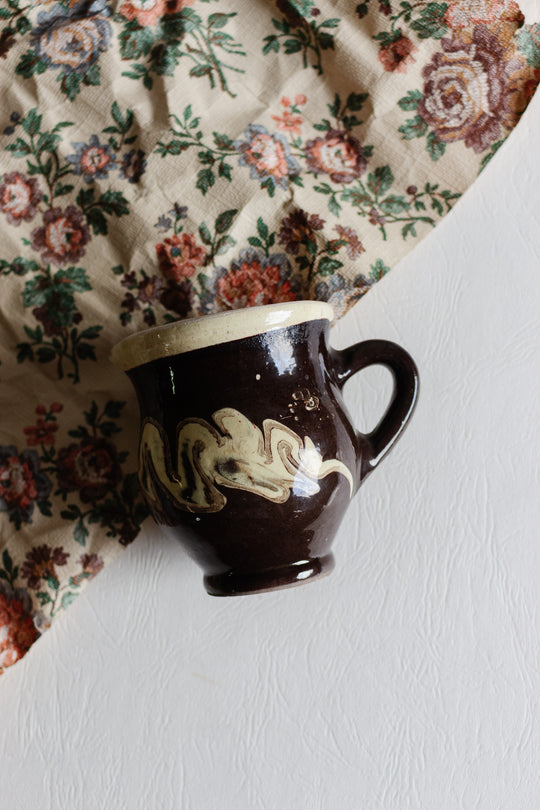 antique french dieulefit petit pitcher