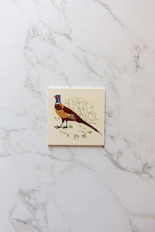midcentury french ceramic gien hunting themes tiles