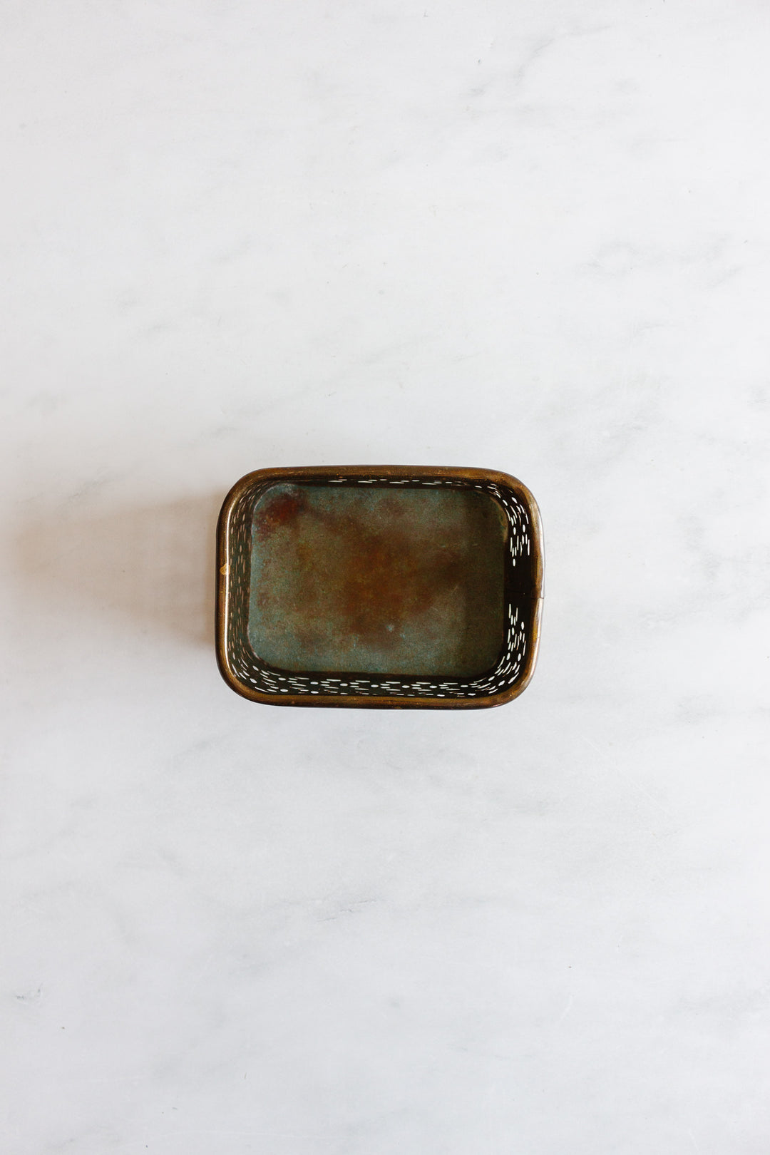 vintage french brass keepsake box