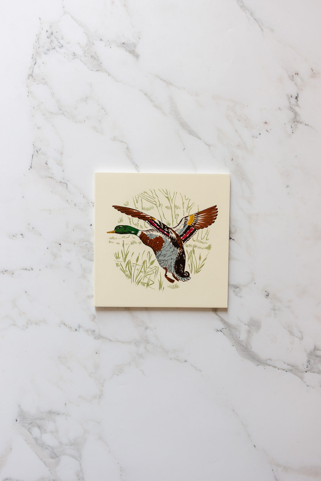 midcentury french ceramic gien hunting themes tiles