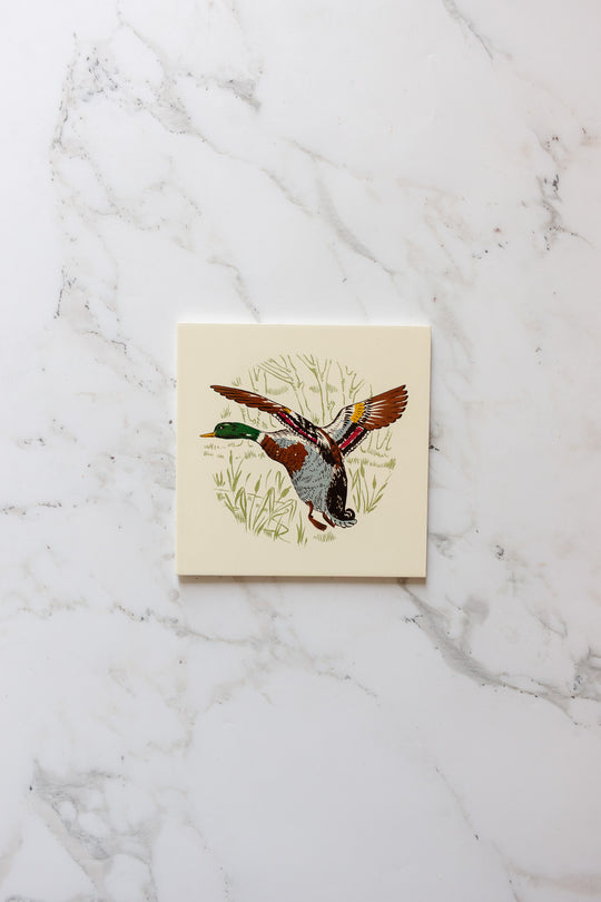 midcentury french ceramic gien hunting themes tiles