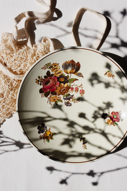 1950s waechtersbach Germany footed serving dish