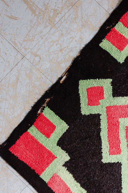 art deco style english hook rug