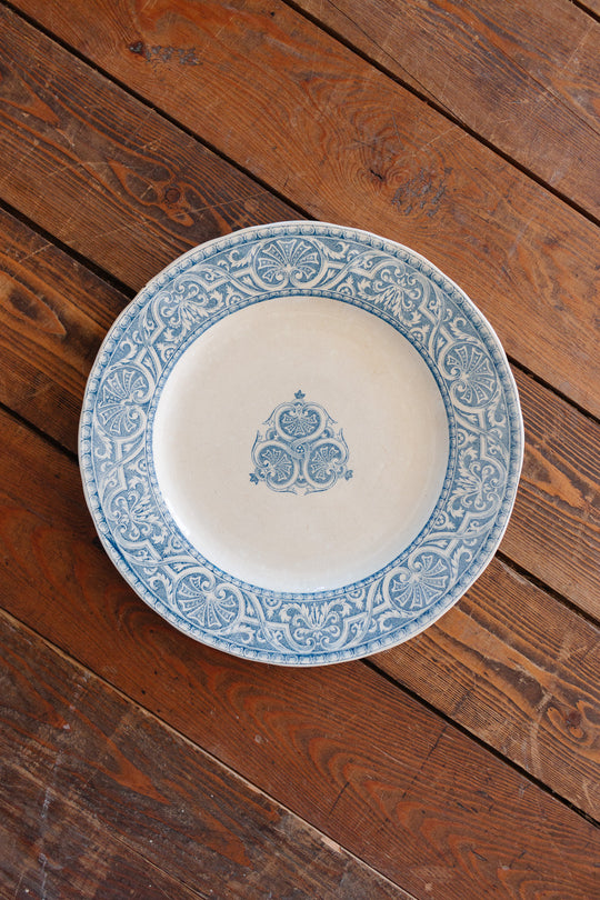 antique french Creil et Moneteau "labrador" dinner plates