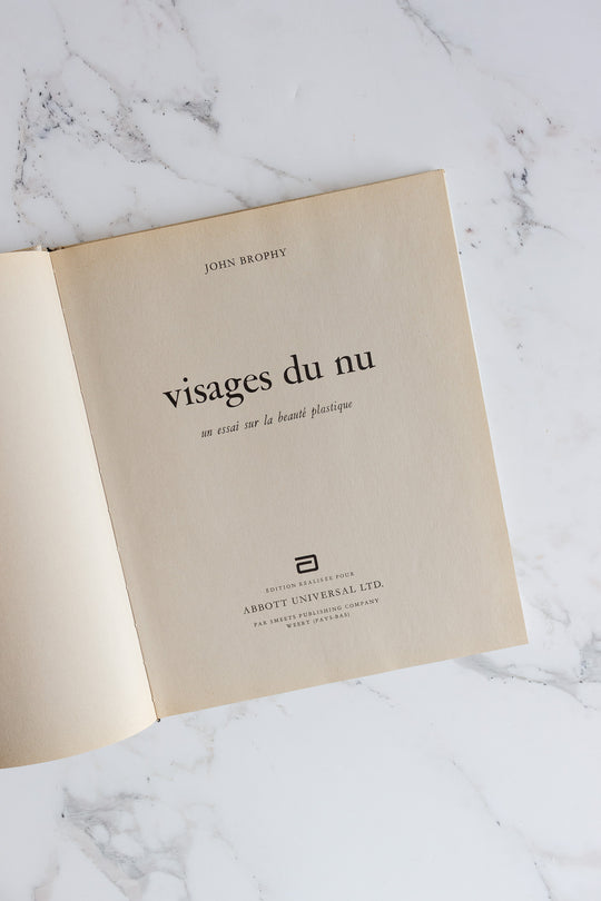 "visage du nu" vintage book