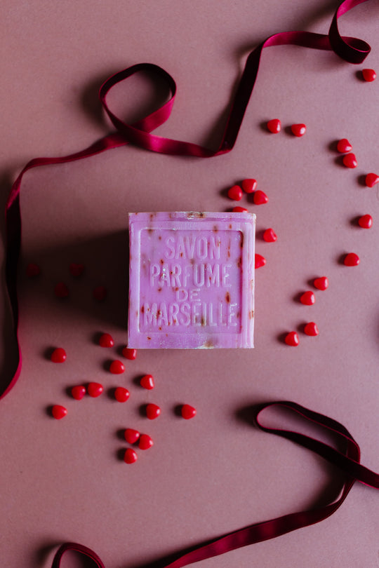 savon de marseille, rose