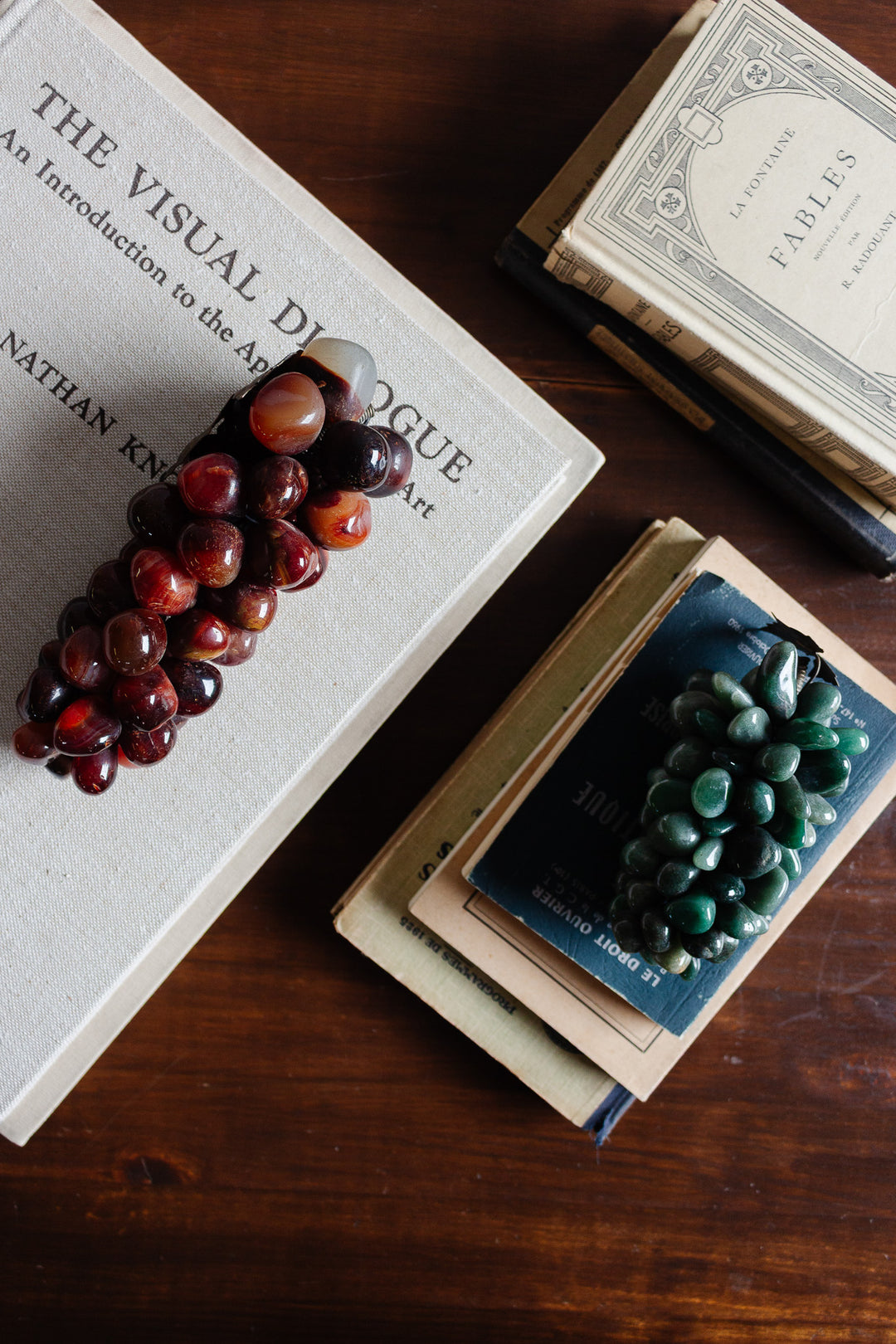 vintage french stone grape cluster
