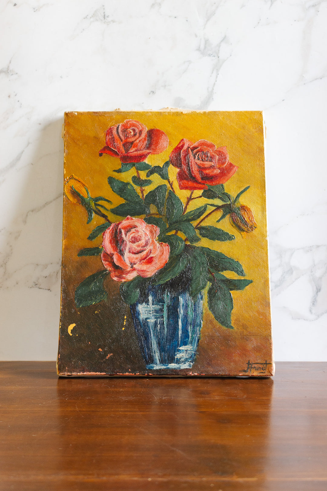 vase de roses