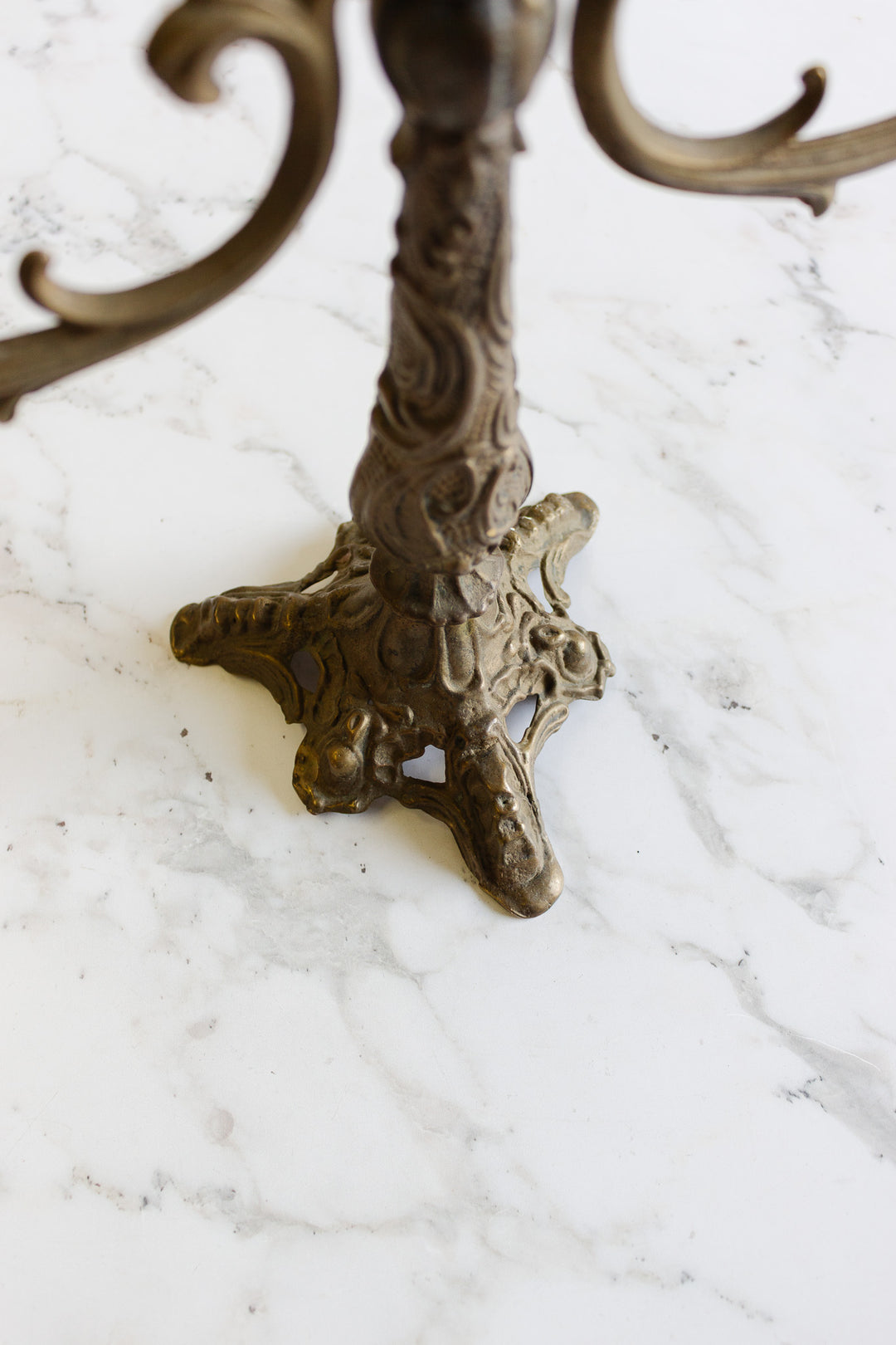 antique french art nouveau candleabra