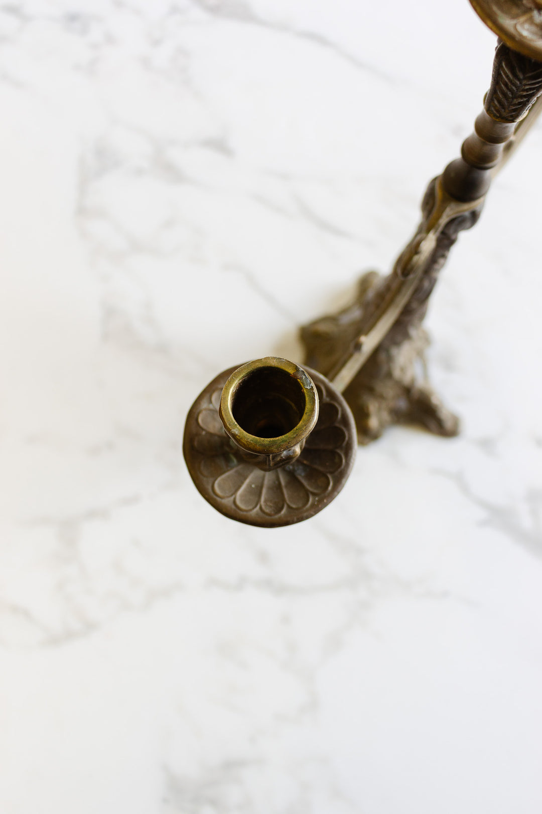 antique french art nouveau candleabra