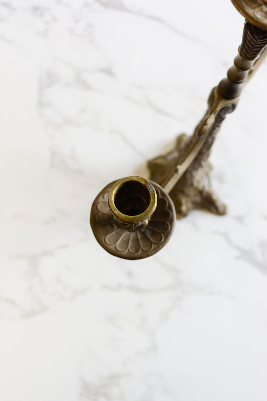 antique french art nouveau candleabra