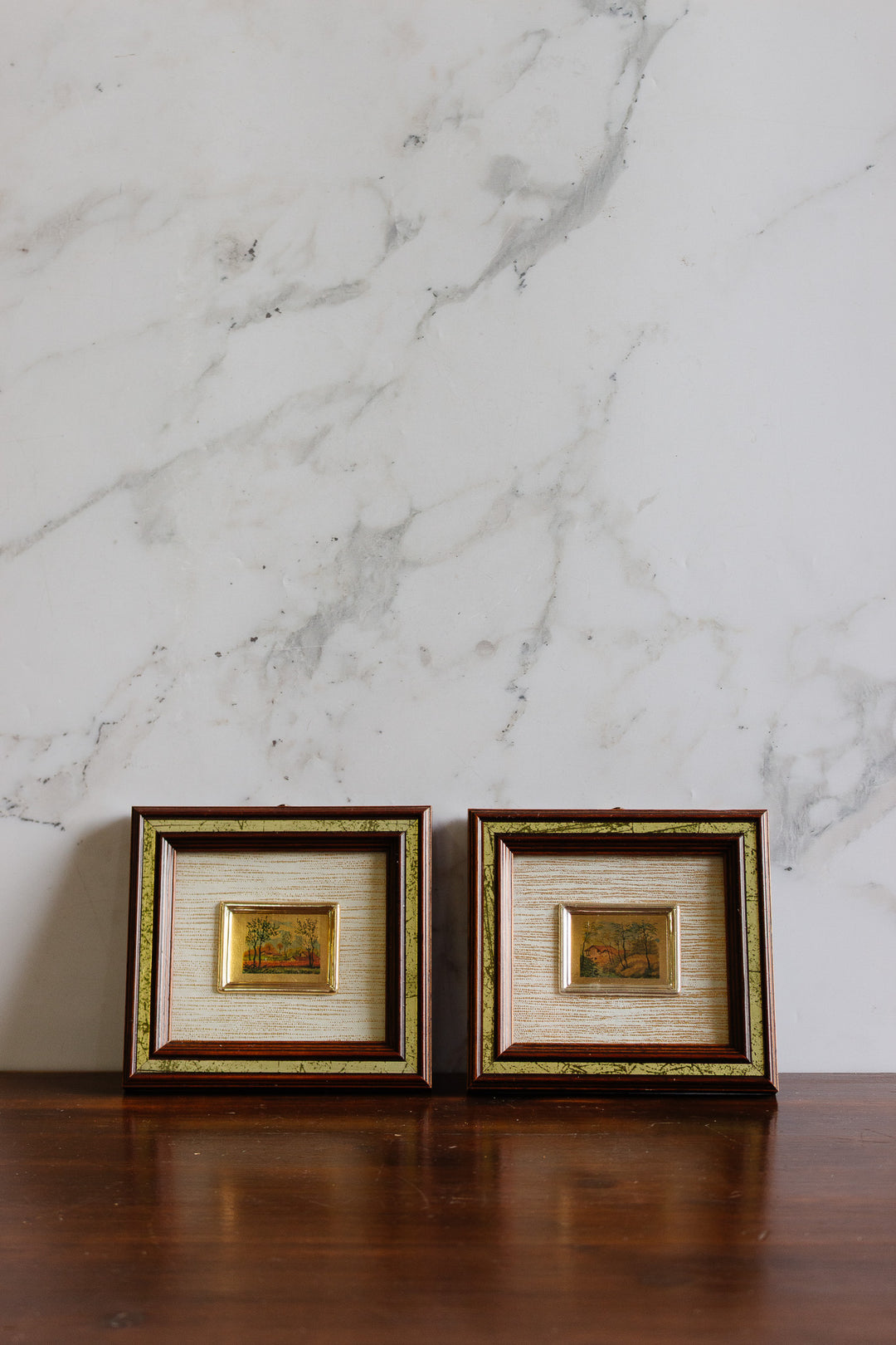 vintage italian 23k lithograph paintings