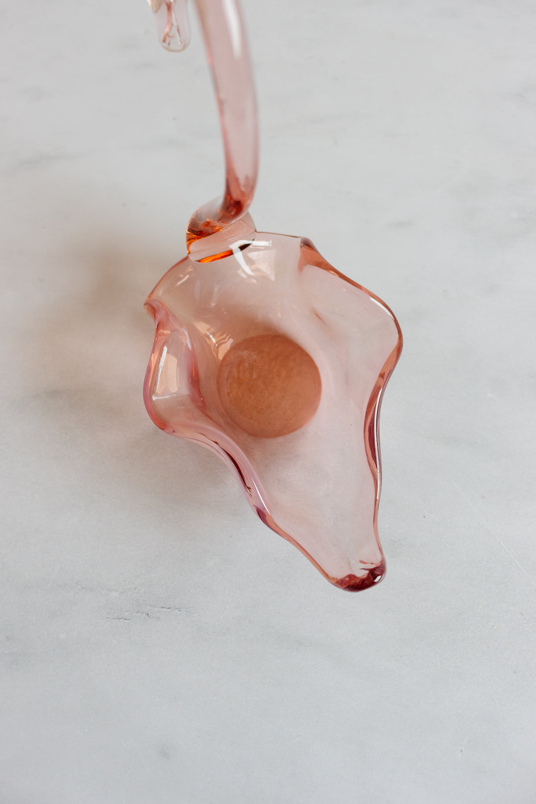 vintage french pink glass swan catchalls