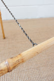 antique English burnt bamboo easel