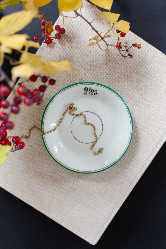 rare 18th century hand painted French bistro tip saucer 2.25f