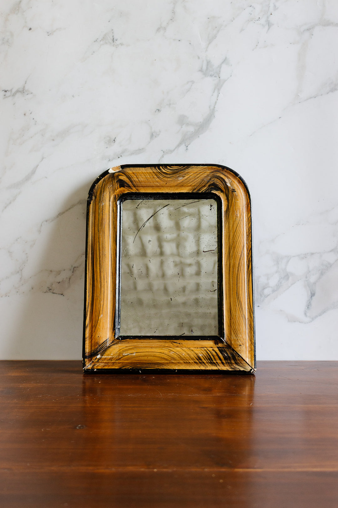 antique french faux tortoise shell louis philippe mirror