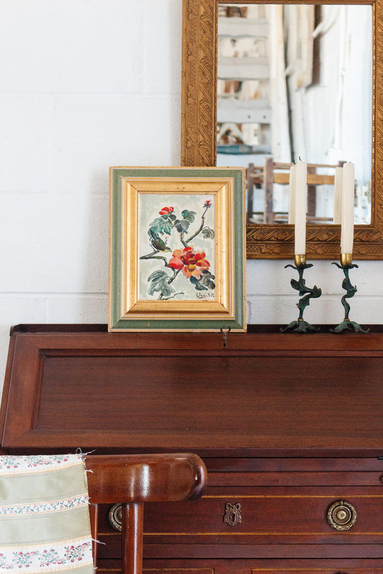 oiseau sur les fleurs