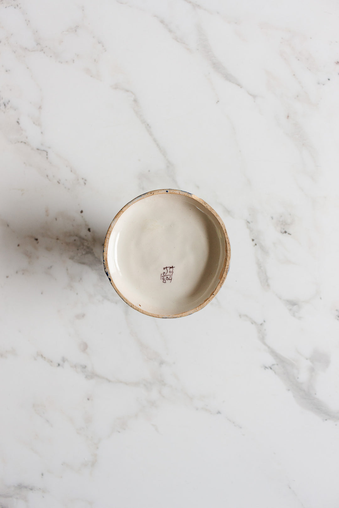 antique french hand painted moustiers match striker