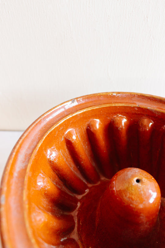antique french terra cotta boulangerie Kouglaf baking molds