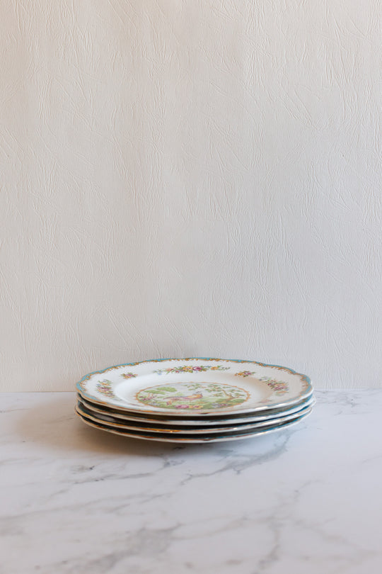 set of 4 royal albert Chelsea bread plates
