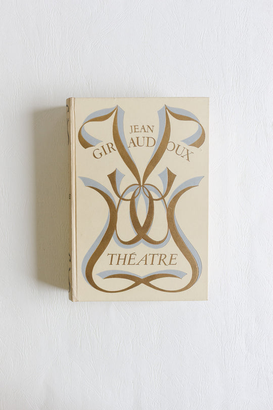 midcentury french hardcover books "théâtre tome i et ii" by Jean Giraudoux