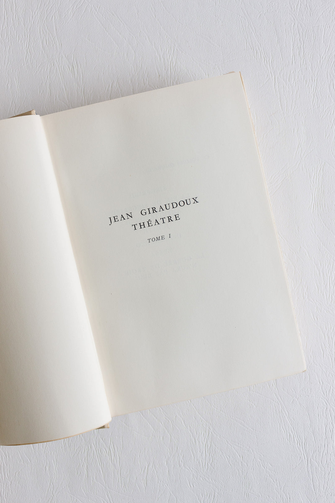 midcentury french hardcover books "théâtre tome i et ii" by Jean Giraudoux