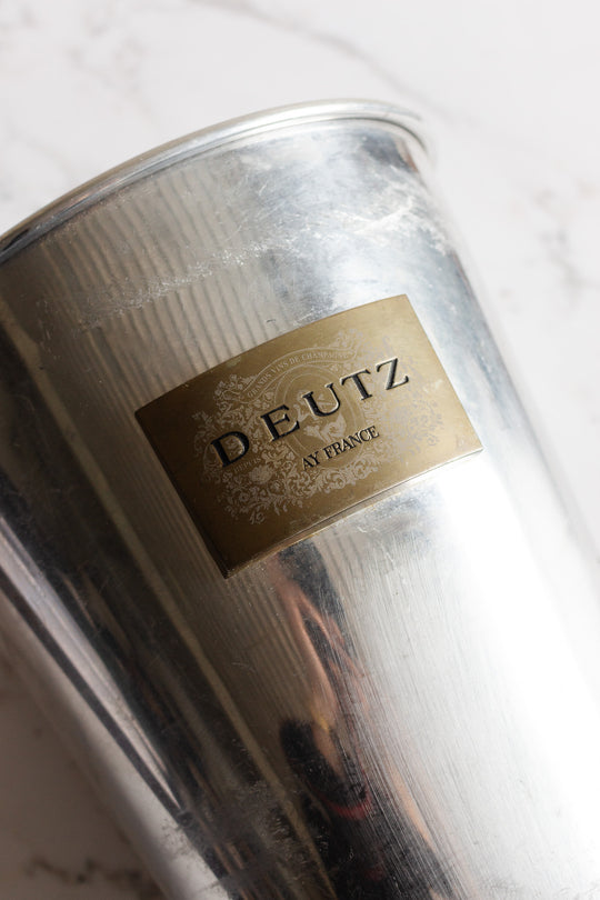 vintage french aluminum deutz champagne bucket