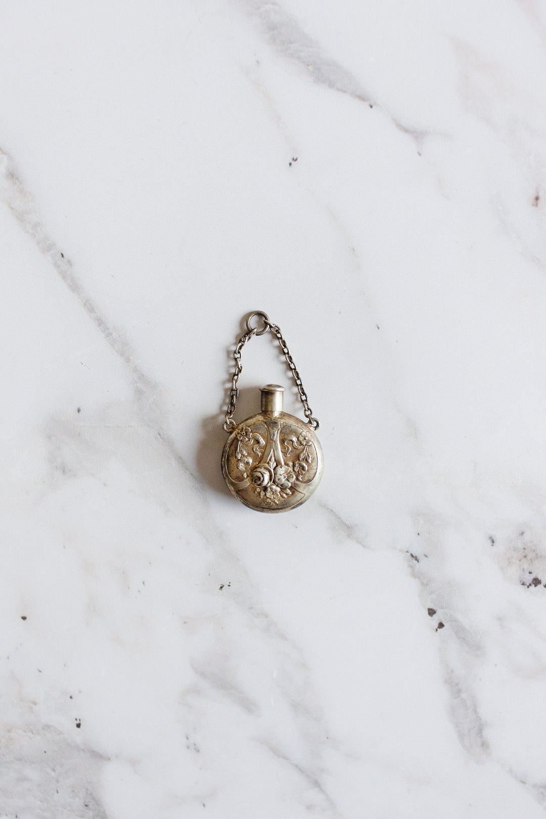 19th century french 800 silver smelling salt locket