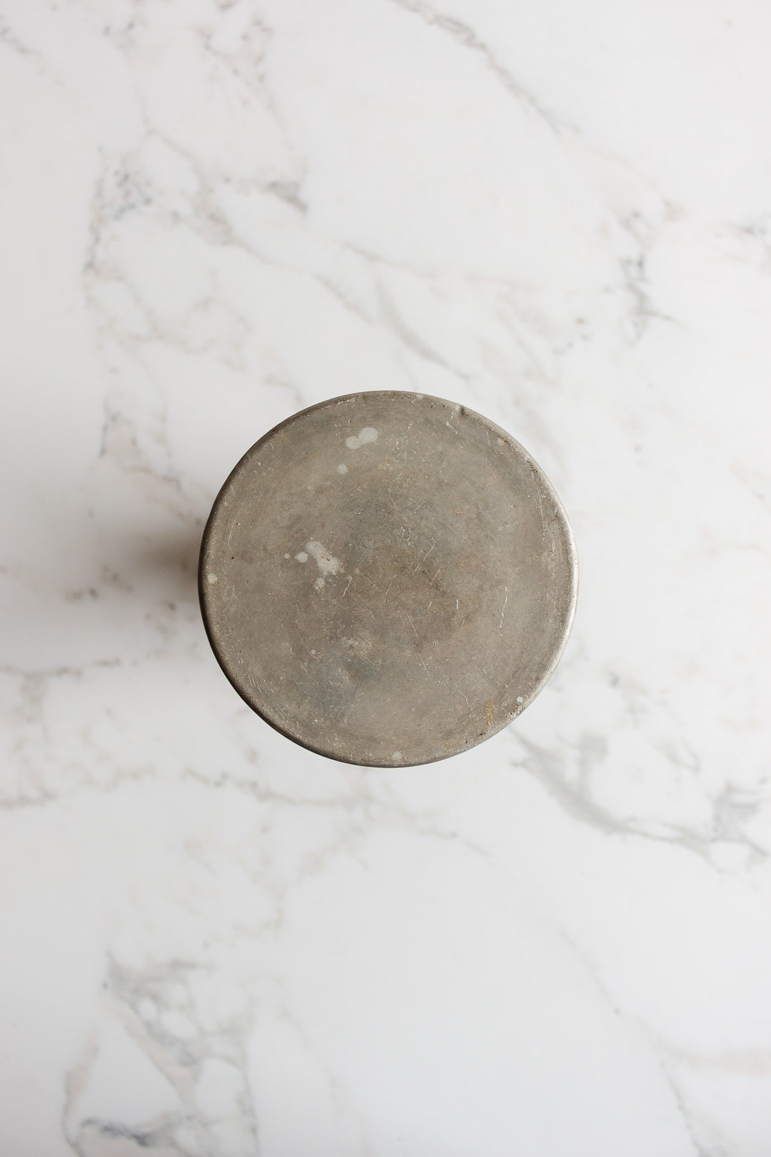 turn of the century weighted base zinc florist vase