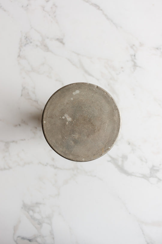 turn of the century weighted base zinc florist vase