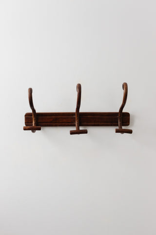 antique french bentwood  coat rack