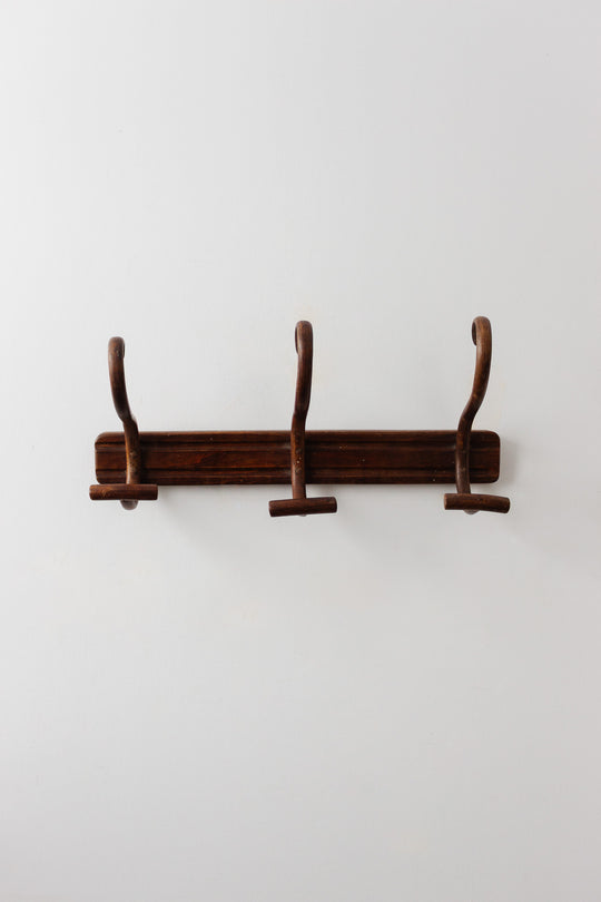 antique french bentwood  coat rack