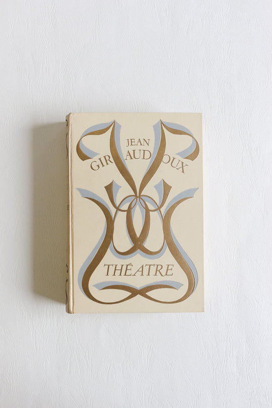 midcentury french hardcover books "théâtre tome i et ii" by Jean Giraudoux