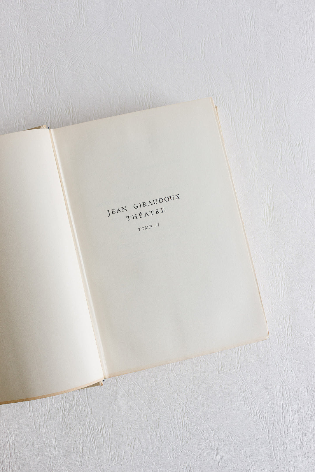 midcentury french hardcover books "théâtre tome i et ii" by Jean Giraudoux