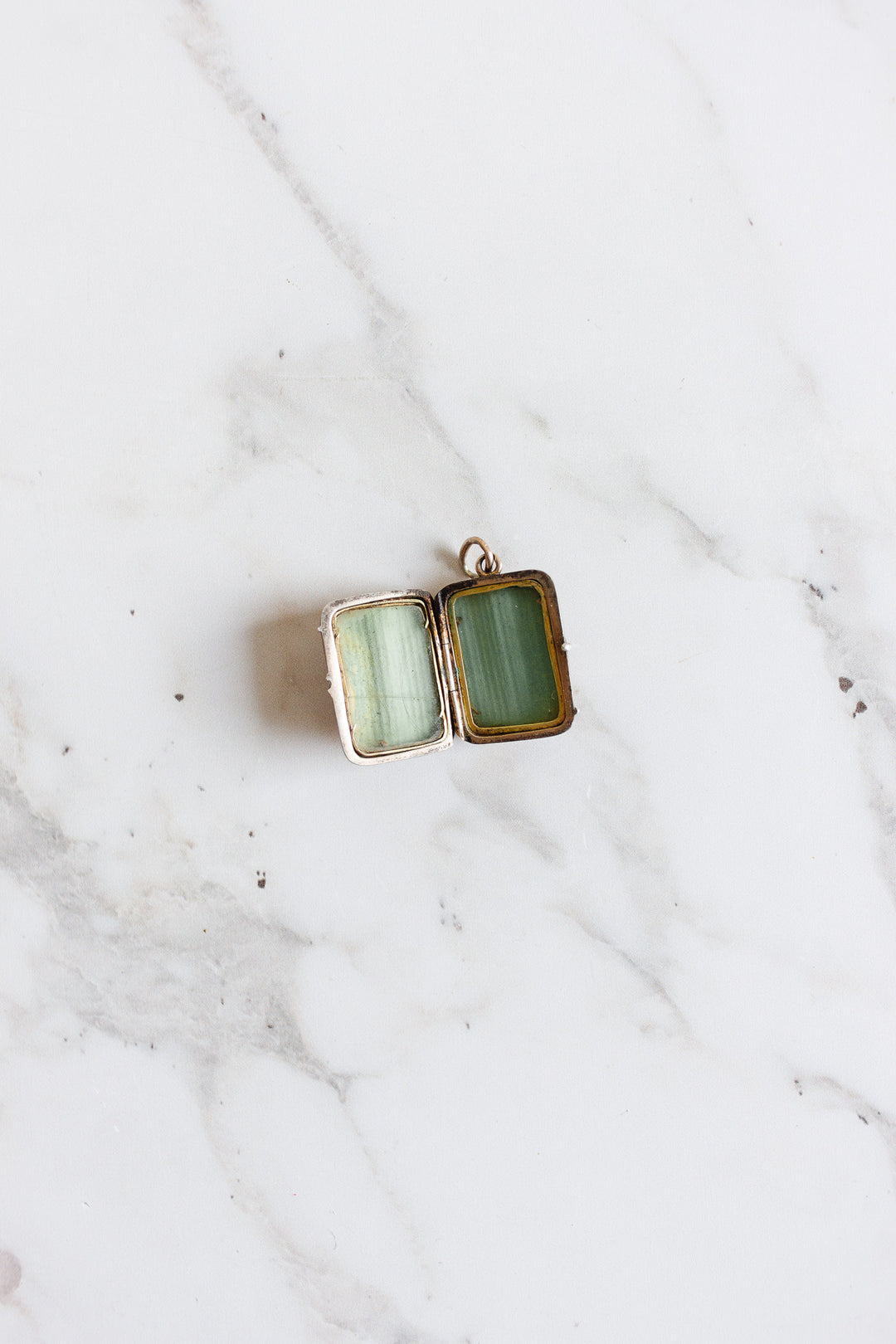 rare 1870s german silver and carved obsidian intaglio locket