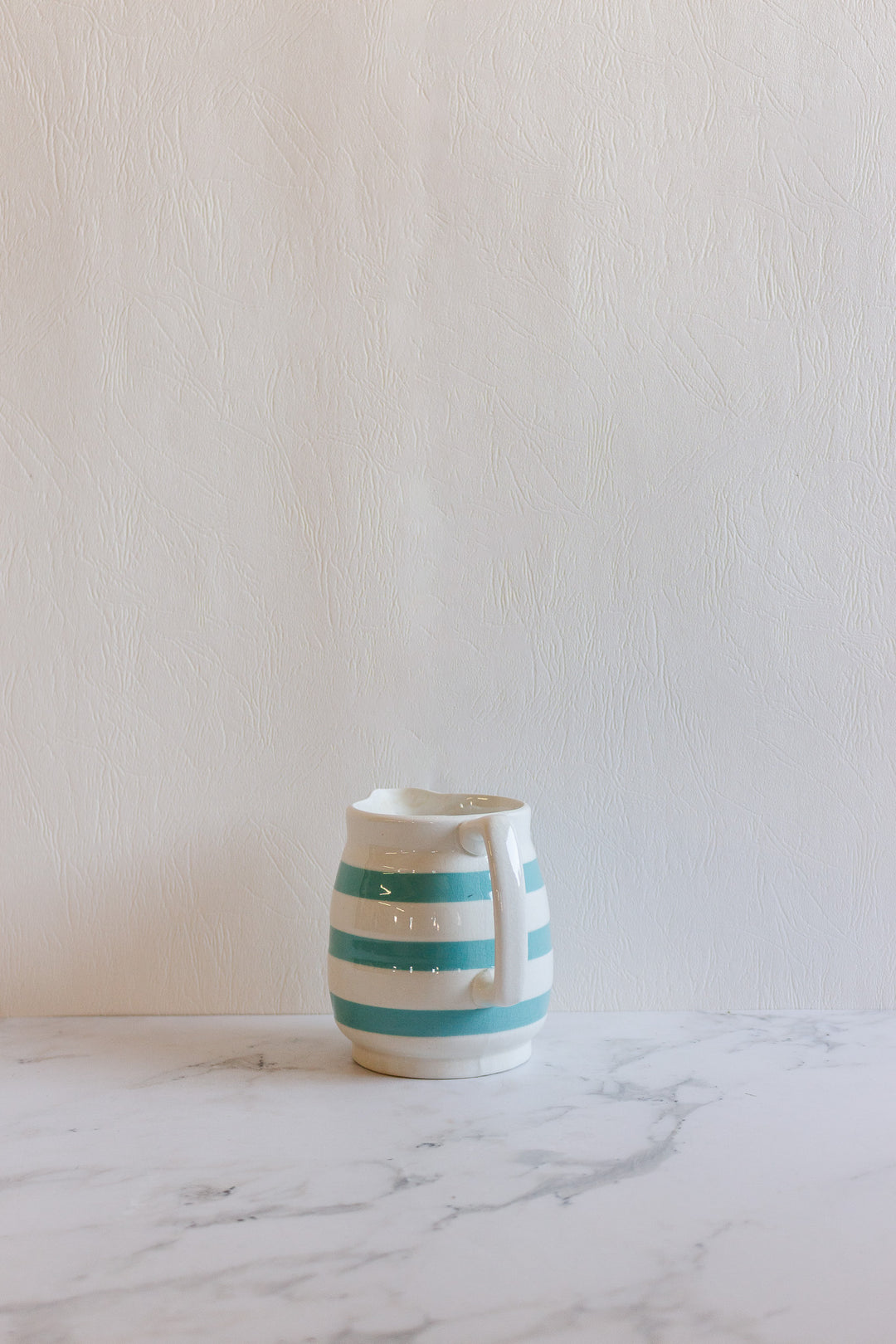 midcentury carrigaline Ireland striped cream pitcher