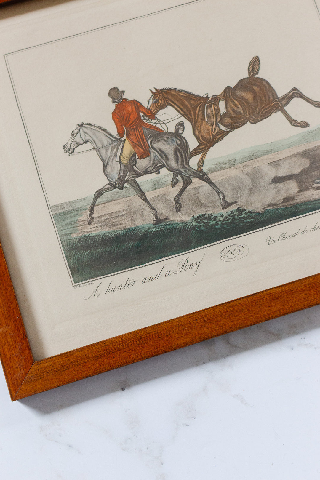 antique french equestrian hand coloured engravings by carle vernet