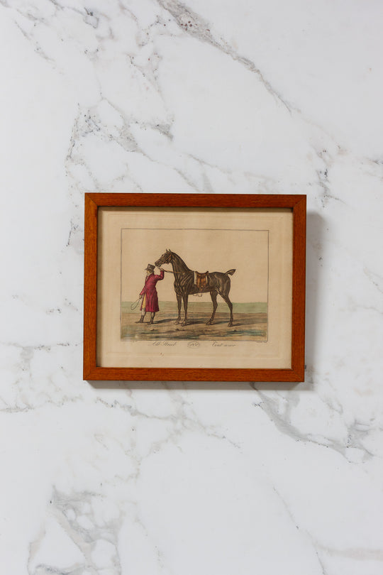 antique french equestrian hand coloured engravings by carle vernet