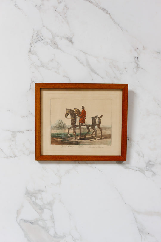 antique french equestrian hand coloured engravings by carle vernet