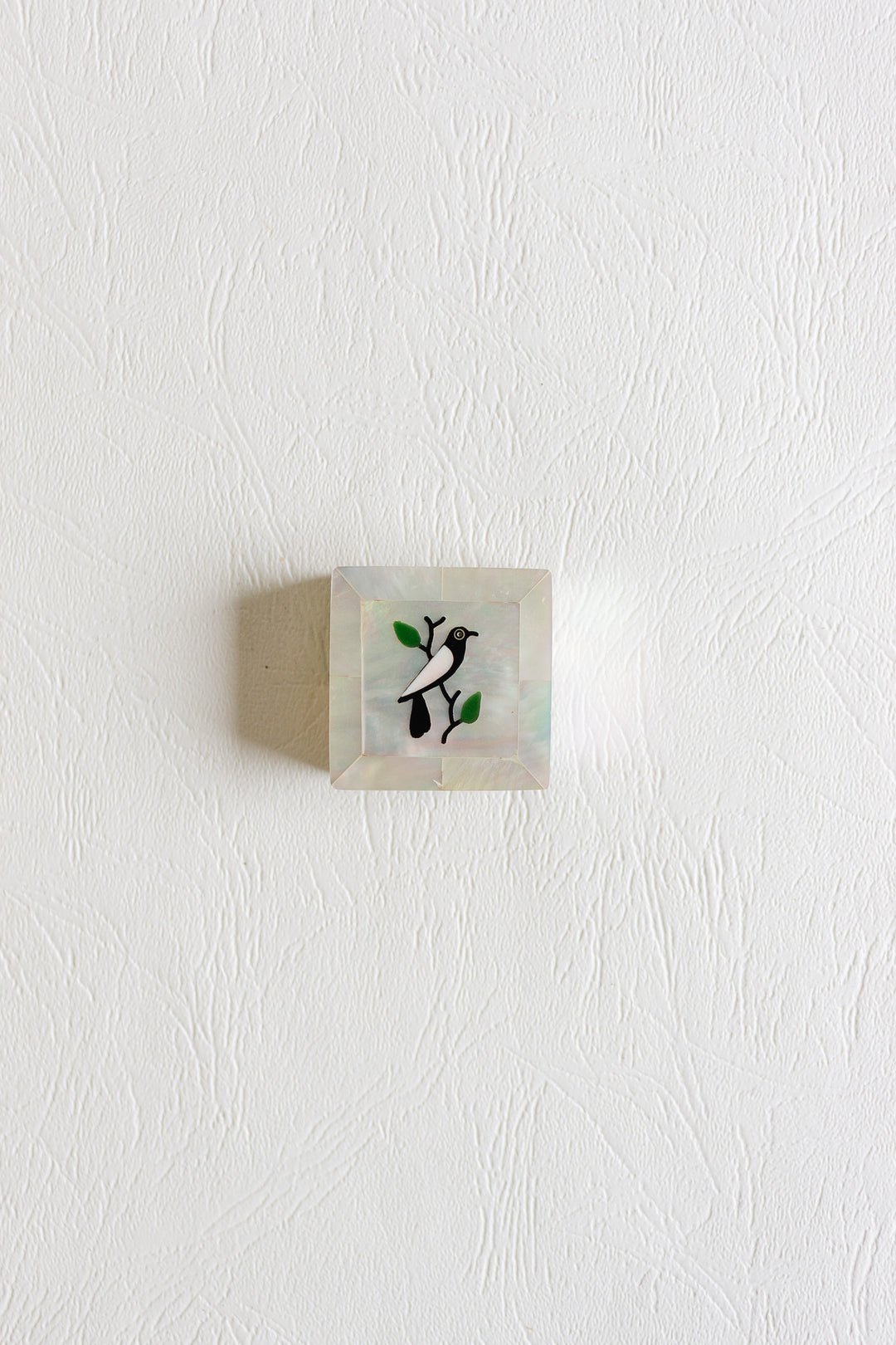 antique french mother of pearl "oiseau" pill box