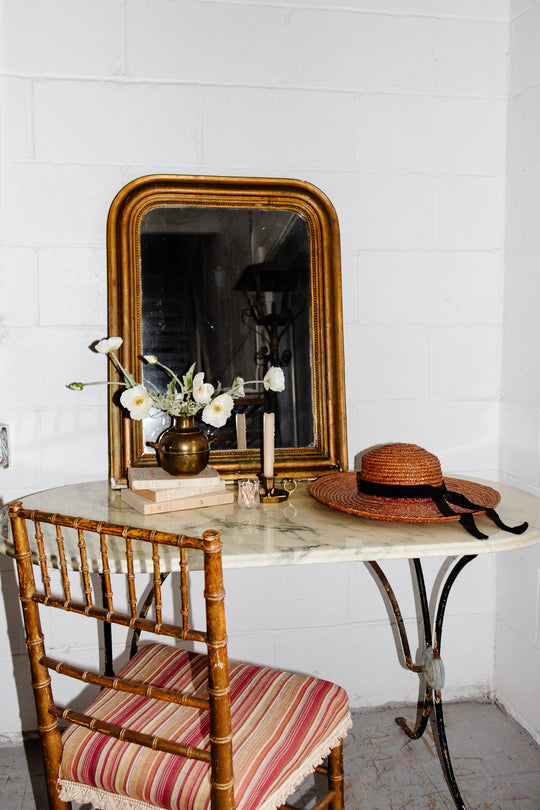 turn of the century French gilt louis philippe mirror