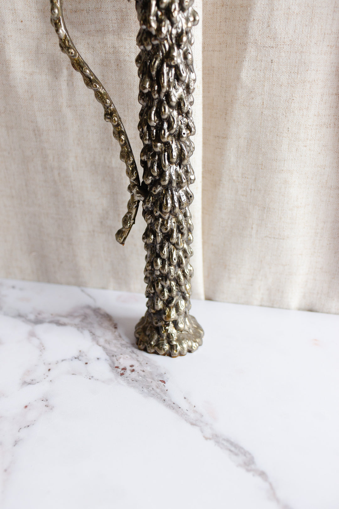 vintage brutalist German candlestick