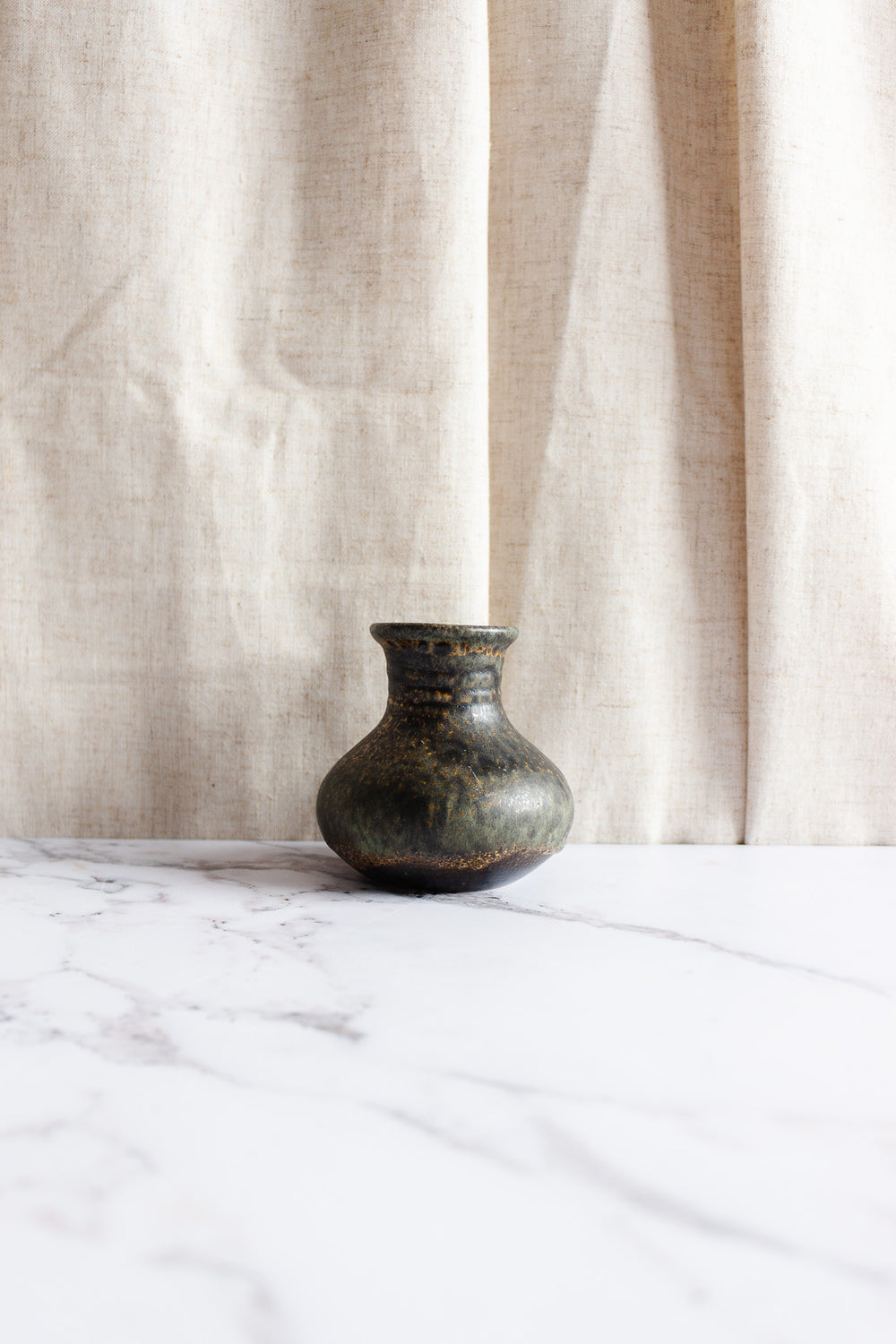 midcentury german handmade artisan vase