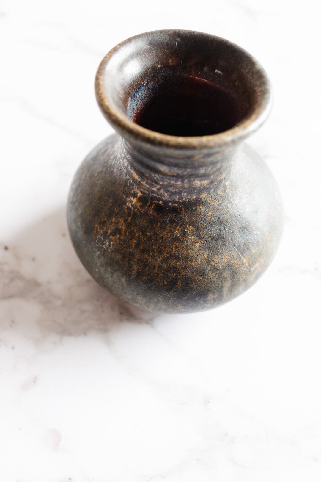 midcentury german handmade artisan vase