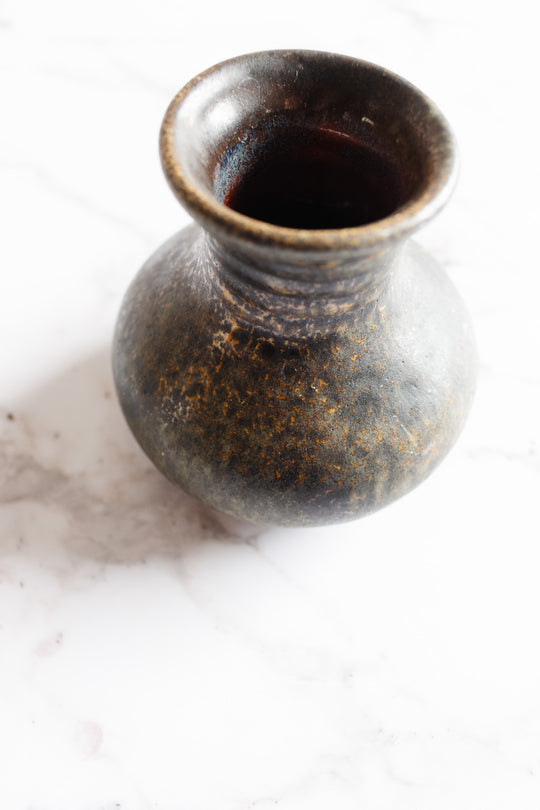 midcentury german handmade artisan vase