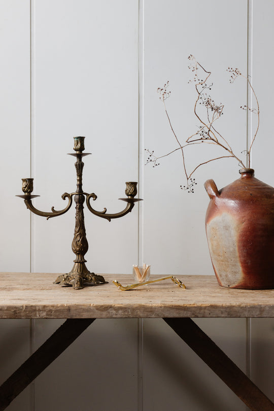 antique french art nouveau candleabra