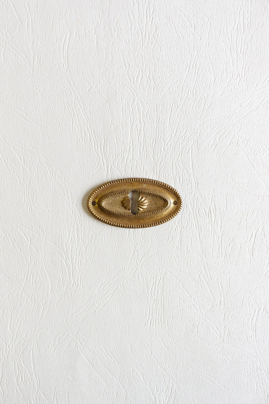 antique french keyhole escutcheon