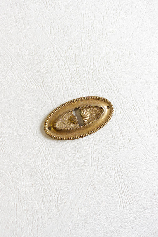 antique french keyhole escutcheon